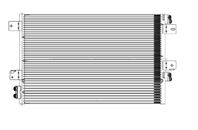 Радиатор кондиц. для а/м Dodge Caliber (06-) AT (LRAC 0349)