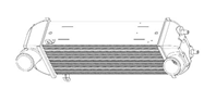 ОНВ (радиатор интеркулера) для а/м Kia Sorento (09-)/Hyundai Santa Fe (12-) 2.2CRDi (LRIC 082F0)