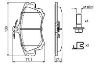 0 986 424 541_=708 02=FDB1384=573039B !колодки дисковые п. Volvo S40/V40 1.6i-1