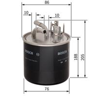 BOSCH 0 450 906 459 Фильтр топливный AUDI A6 2.7-3.0 TDI