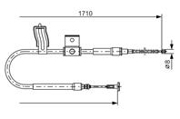 Тормозной трос fiat strada (178e)