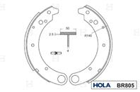 Колодки барабанные задние gaz volga 3102-3110 (к-т 4 шт.)