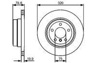 0 986 479 442_диск тормозной задний! BMW X5/X6 3.0i/3.0-3.5D 07&gt