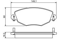 Колодки FORD MONDEO 1.8-2.5L 2000=&gt WVA23279