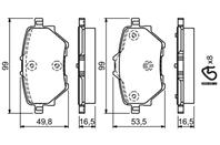 Дисковые тормозные колодки  комплект
