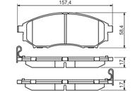 Колодки тормозные дисковые 0986494295 от компании BOSCH