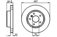 0 986 478 483_диск тормозной передний! вентилир. Land Rover Range Rover 4.0/4.6