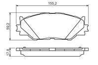 Колодки тормозные дисковые передние 0986494316 от фирмы BOSCH