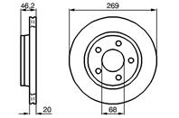 0 986 478 316_диск тормозной задний! Audi 100/200/A8 1.8/2.2-4.2 84&gt