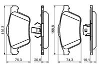 Колодки тормозные дисковые 0986494159 от компании BOSCH