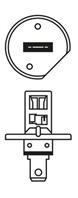 1 987 301 105_лампа! галогенная (H1) 12V 55W P14.5S +120% мощн. Gigalight Plus 1