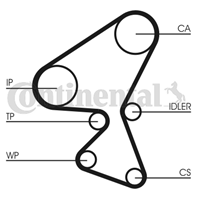 Ct1104k1_ремкомплект грм! citroen c3 1.4hdi 16v 0