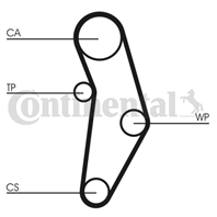 CT1049K1_рем.к-кт ГРМ! Fiat Bravo/Punto/Marea 1.2/1.4 16V 99&gt