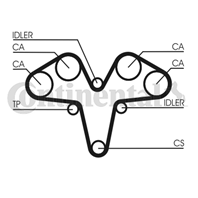 CT1119K1_ремкомплект ГРМ! Alfa Romeo147/156/166/GT 2.5-3.2i 96-10