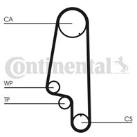 Ct846wp3_рем.к-кт грм с помпой! seat arosa/cordob