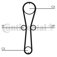 5454XS Ремень ГРМ Renau Clio/ Kangoo/ Twingo 1.1-1