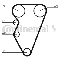 CT974K1_ремкомплект ГРМ! Rover 214-416 96&gt/25-75