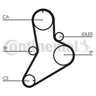 =CT797 CONTI РЕМЕНЬ РАСПР. 153Z FIAT 2 5 TD 7/90-  DUCATO 2.8D