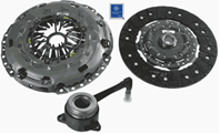 Комплект сцепления AUDI: A3 (8P1) 2.0 TFSI/2.0 TFSI quattro/S3 quattro 03- , A3 Sportback (8PA) 2.0