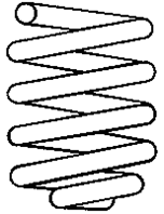 Пружина  передняя ось