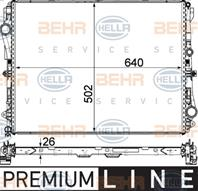 Радиатор MB W222 2.2-6.0 A/T 13-