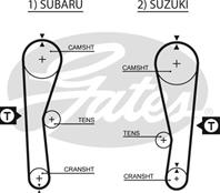 5240xs_ремень грм! 089x190h suzuki swift 1.3 88-9