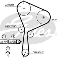 Kp15610xs_рем.комплект грм! с помпой renault megane 1.9dci 03&gt