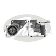 GATES T38158 Натяжитель ремня приводного CHEVROLET TAHOE 5.3 99-06