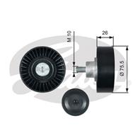 GATES T36455 Ролик ремня приводного VAG 2.4-3.2 04-