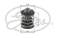 GATES TH47487G1 Термостат BMW E70/E71/E84/E90/F01/F10/F15/F21/F30 1.6D-3.0D 03-