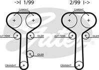 [K025508XS] Gates Ремкомплект ГРМ