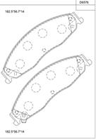 КОЛОДКИ ТОРМОЗНЫЕ ДИСКОВЫЕ KD6576, ШТ