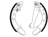 Барабанные тормозные колодки 8DB355001311 от фирмы HELLA