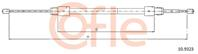 Трос стояночного тормоза задн лев MERCEDES-BENZ A-Klasse> all 140-160-170-180-200 98-04