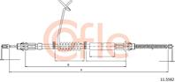 Трос стояночного тормоза FORD: TRANSIT FWD CAB 07 1650/1353 mm