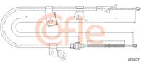 Трос стояночного тормоза TOYOTA: YARIS (F) RH 02- 1553/1350 mm