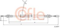Трос стояночного тормоза FORD: TRANSIT RWD CAB 07 1602/1398 mm