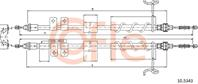 Трос стояночного тормоза задн FORD TRANSIT CONNECT 200/220 DS1,8TDdi-1,8TDCi-1,8 (large mod.) not ABS 02- mm1977/1777+1977/1777
