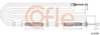 Трос стояночного тормоза лев задн FIAT DOBLO PANORAMA/COMBINATO all 3/05-