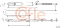 Трос стояночного тормоза TOYOTA: COROLLA AE80/82 1482/1160 mm