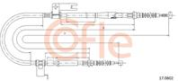 Трос стояночного тормоза лев задн MAZDA 626 all (дисковые тормоза) 00-04