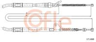 Трос стояночного тормоза прав задн TOYOTA CARINA E all 93-
