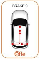 Трос стояночного тормоза лев задн CITROEN JUMPY all-PeuExpert-Fiat Scudo all (барабанные тормоза) 94-