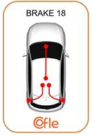 Трос стояночного тормоза лев задн PEUGEOT 5008 all (электронный тормоз) 9/09-