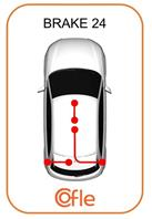 Трос стояночного тормоза лев задн FIAT MULTIPLA 1.6 16v - 1.9 JTD (барабанные тормоза) кроме Bi/BluPower 98-