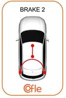 Трос стояночного тормоза задн FORD TRANSIT CONNECT 1,8TDCi  (small mod.) not ABS 2002-11 / JAGUAR XJ, XK 2009-14 mm1792/1582 X 2шт