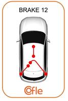 Трос стояночного тормоза лев задн OPEL CORSA C all 04-