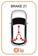 Трос стояночного тормоза задн FORD FIESTA-FUSION all 02-09