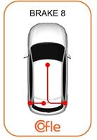 Трос стояночного тормоза лев задн OPEL VECTRA 1.4-1.6-1.8-1.7D ch.K1055984- 89-