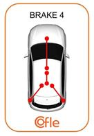 Трос стояночного тормоза MB:E-CLASSE 09- 743/602 mm